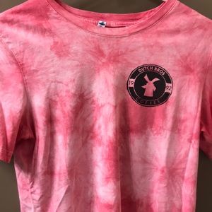 Pink Tie-Dye Dutch Bros shirt
